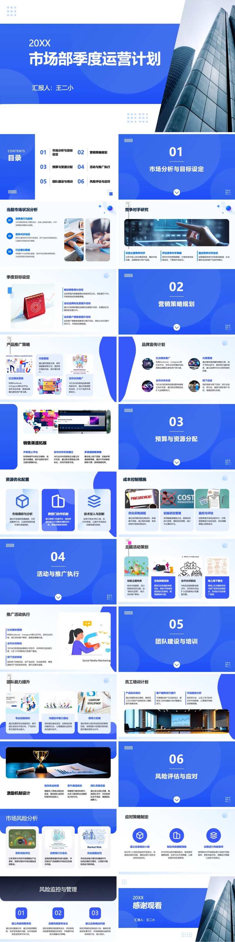 市场部季度运营计划方案PPT-采灵感-cailinggan.com