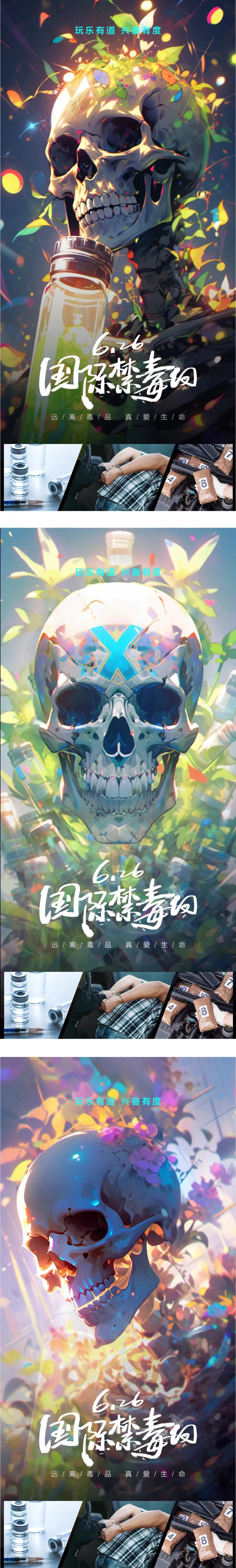 国际禁毒日海报-采灵感-cailinggan.com