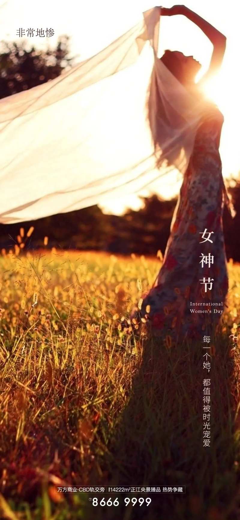 房地产女神节节日海报-采灵感-cailinggan.com