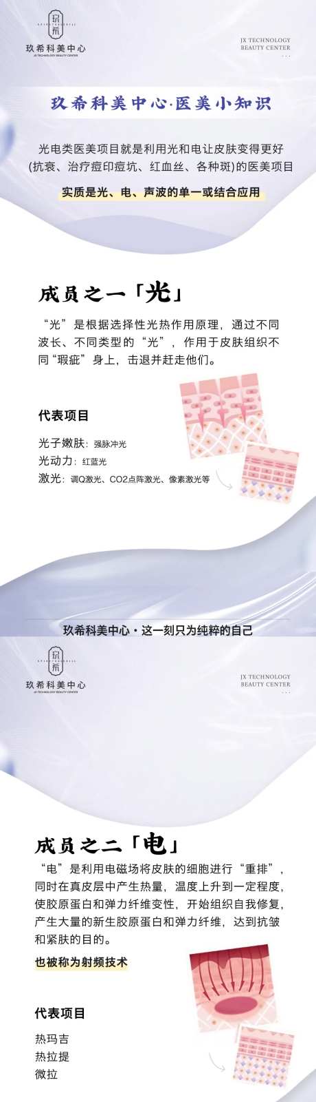 医美小知识光电项目海报-采灵感-https://www.cailinggan.com/