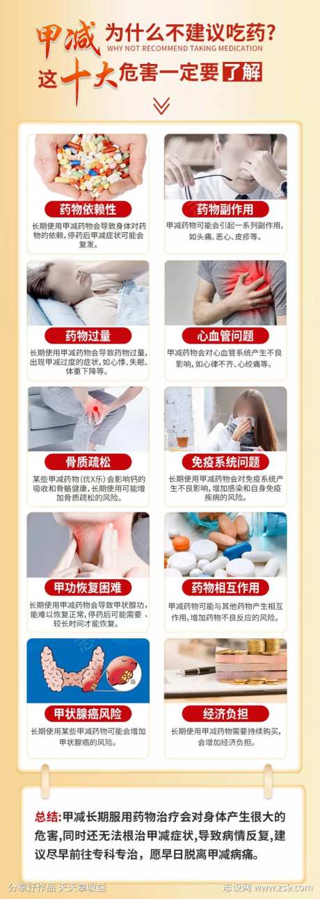 医疗科普甲减科普海报甲状腺科普-采灵感-https://www.cailinggan.com/