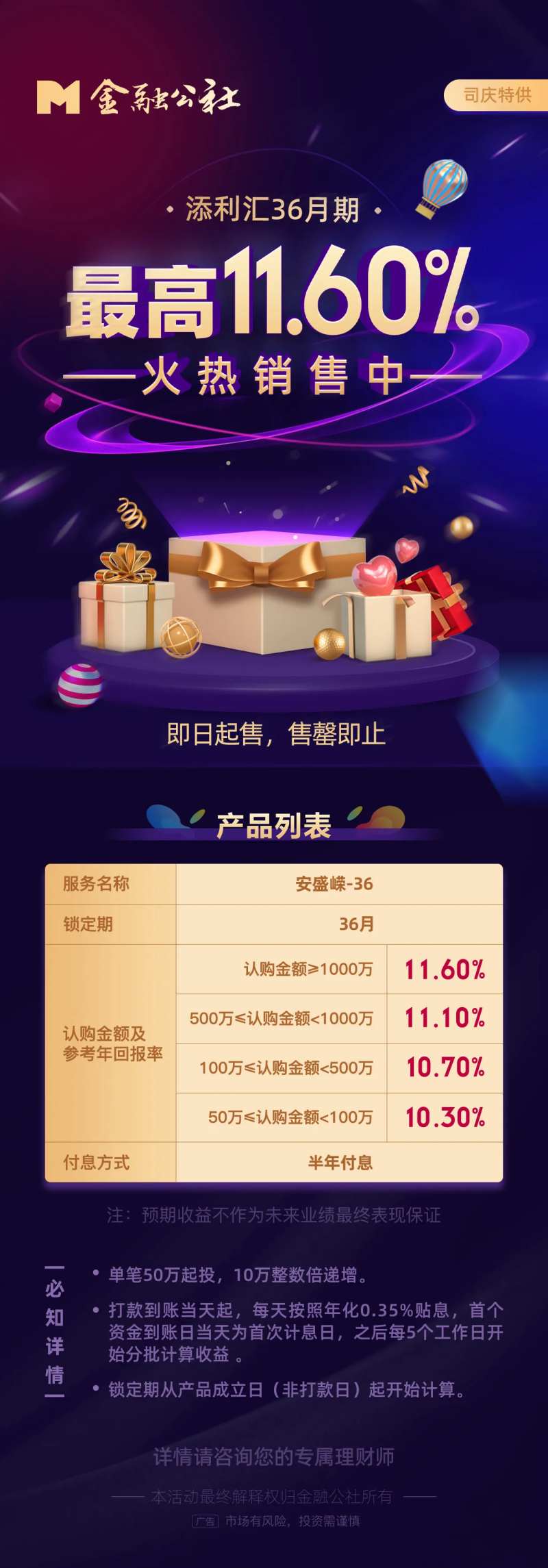 金融产品介绍海报-采灵感-cailinggan.com