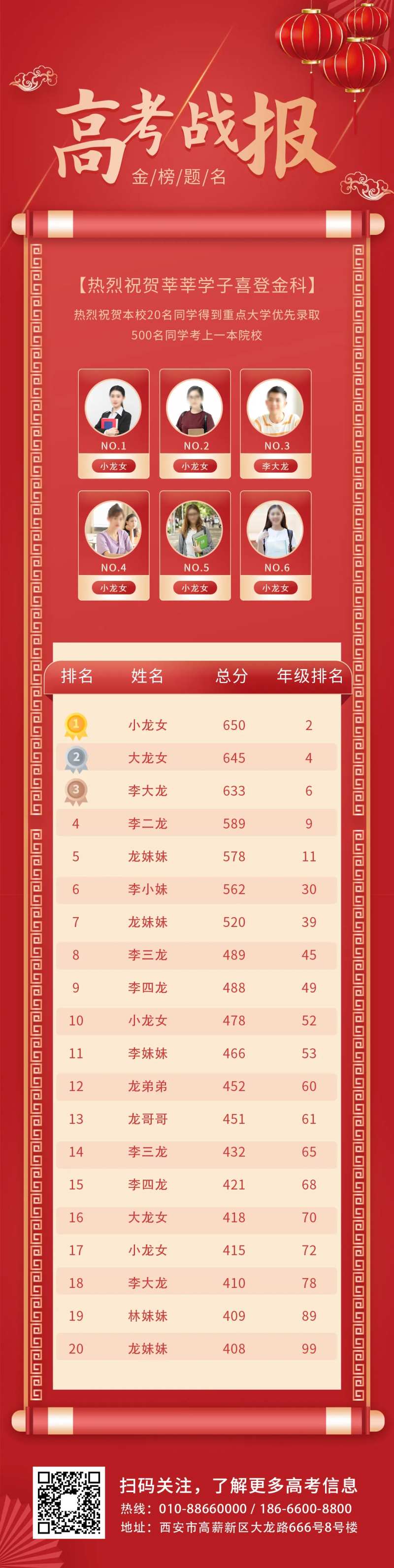 考试分数喜报H5专题设计-采灵感-cailinggan.com