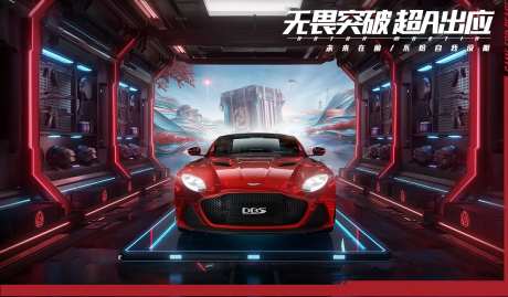 赛车游戏促销创意海报-采灵感-https://www.cailinggan.com/