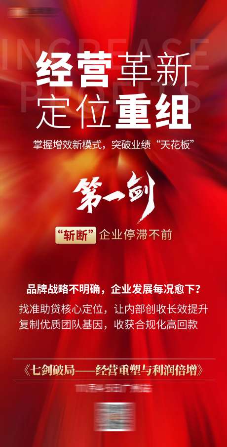 微商经营重组大字报海报-采灵感-https://www.cailinggan.com/