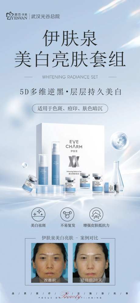 伊肤泉美白亮肤套组海报-采灵感-https://www.cailinggan.com/
