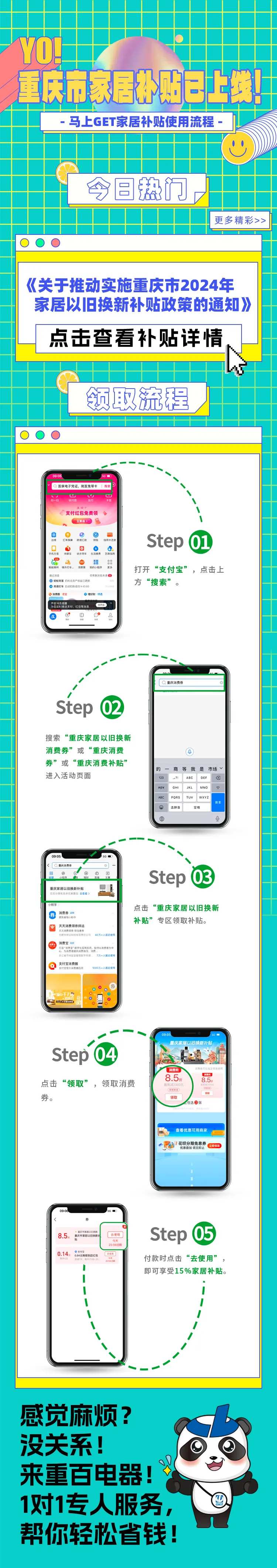 国家补贴领取流程海报长图-采灵感-cailinggan.com