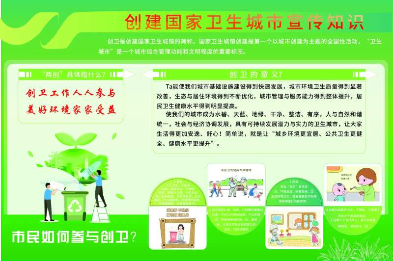 创卫海报展板-采灵感-cailinggan.com