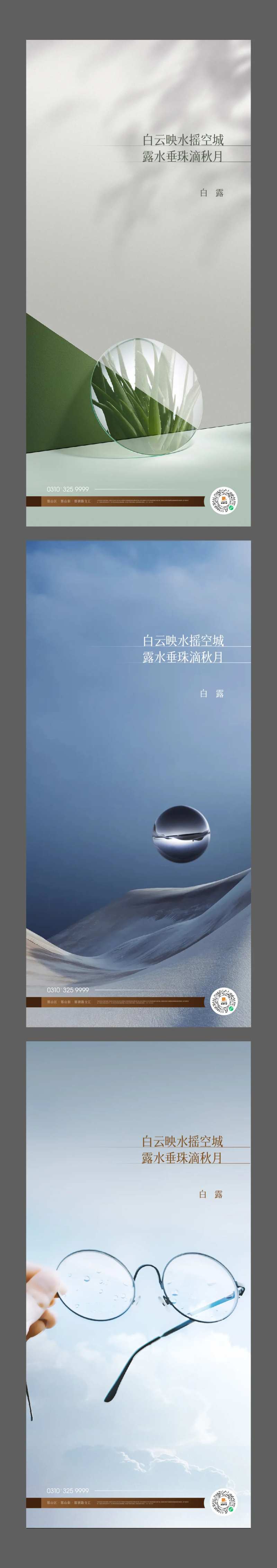 白露节气系列海报-采灵感-cailinggan.com