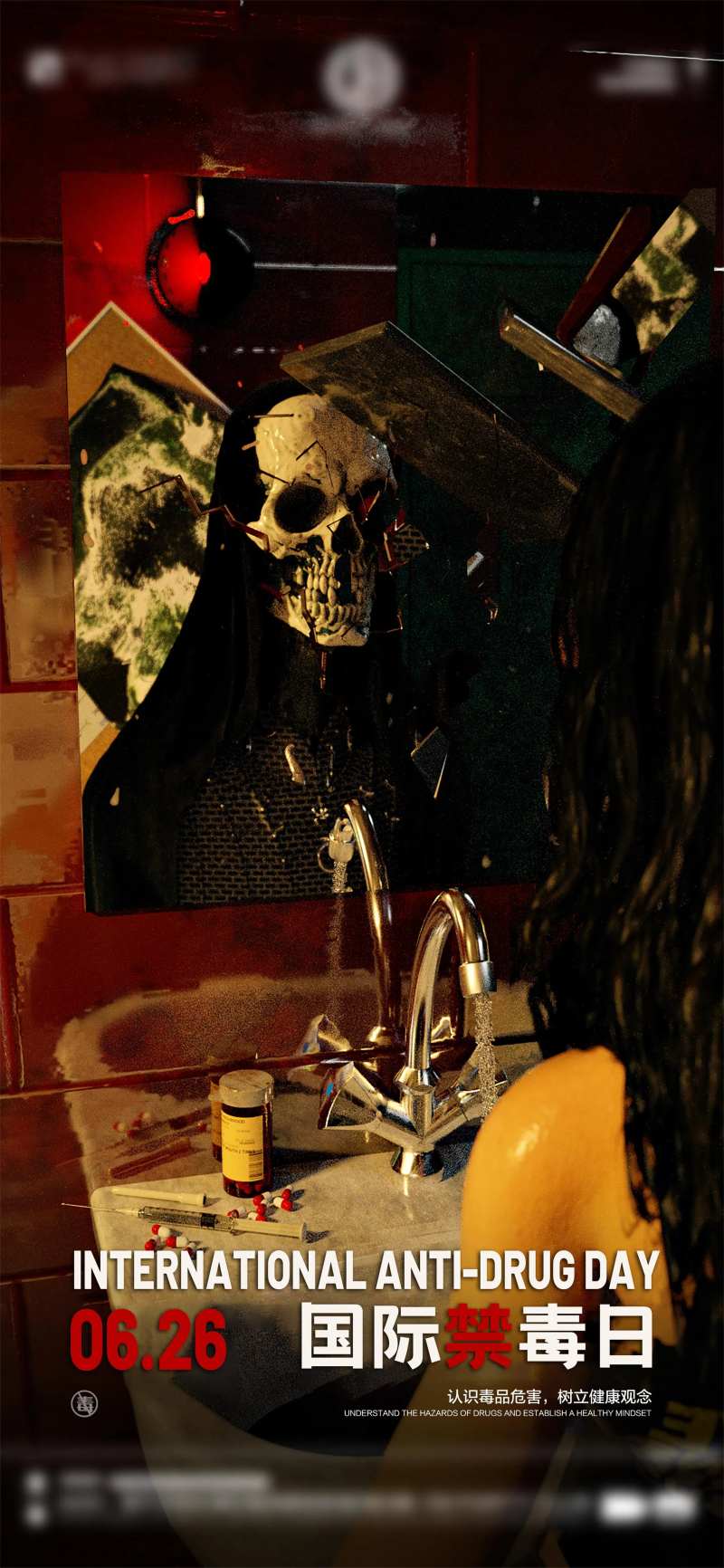 酒吧禁毒海报-采灵感-cailinggan.com