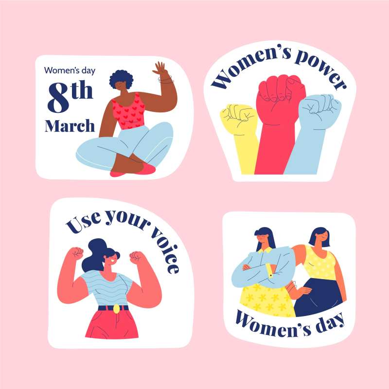 女神节活动贴纸-采灵感-cailinggan.com