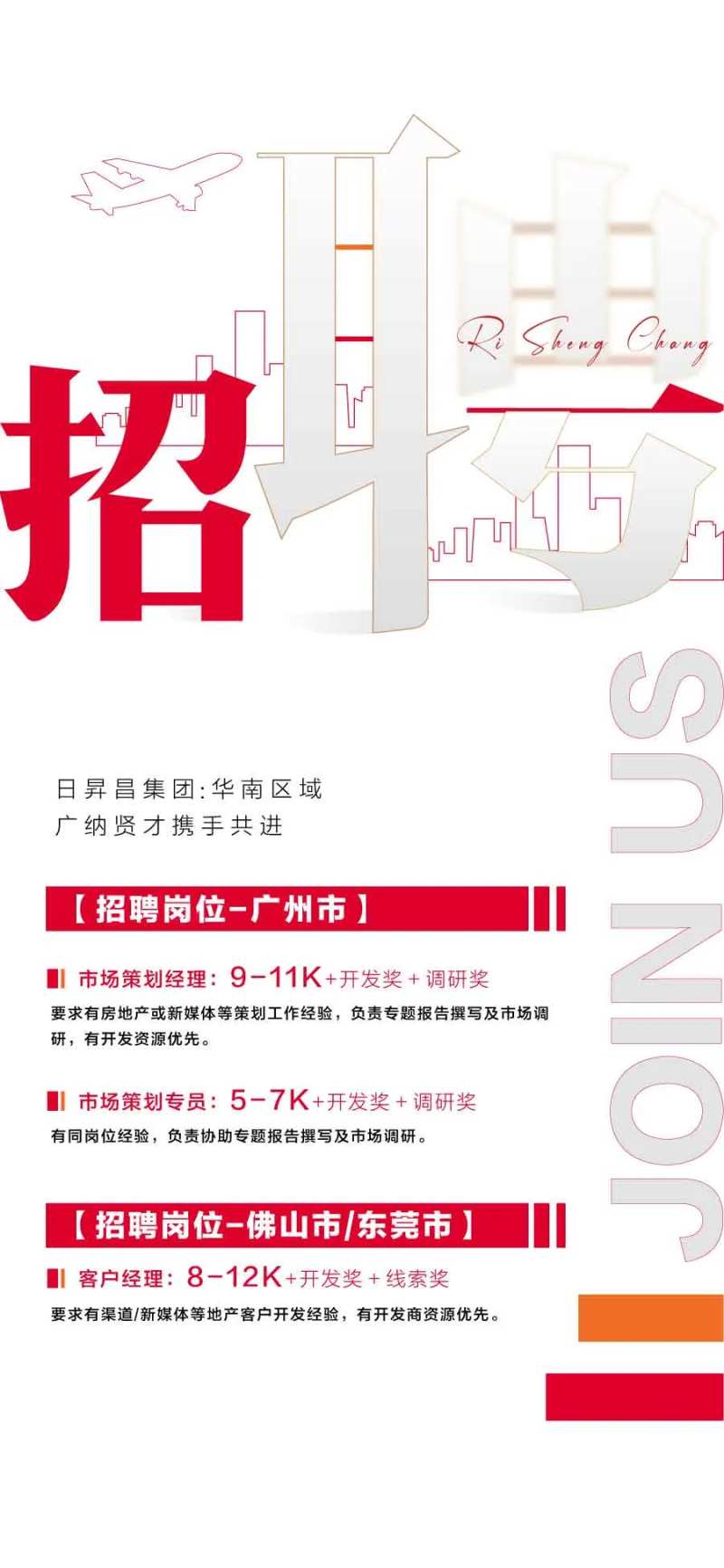 商业商铺商场企业人才精英招聘海报-采灵感-cailinggan.com