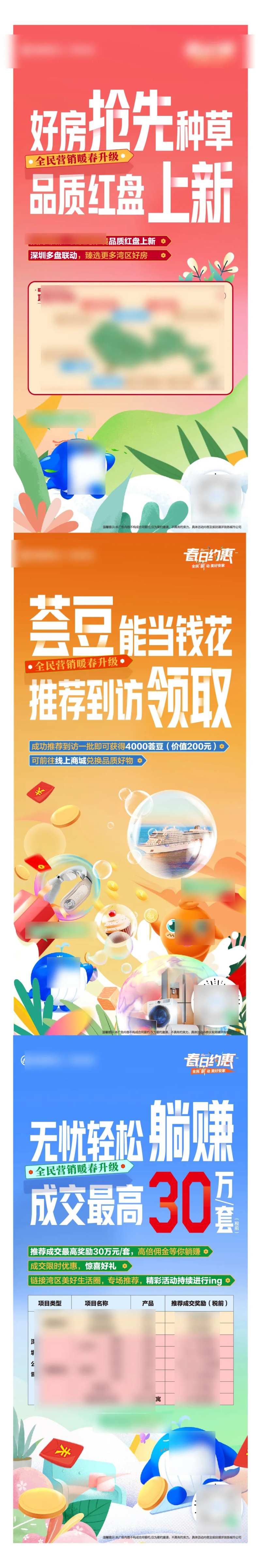 地产项目福利价值点系列海报-采灵感-cailinggan.com