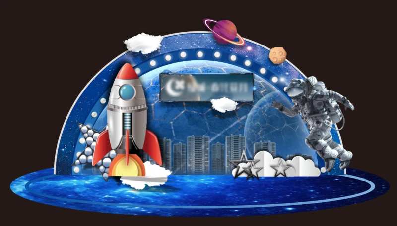 太空星球火箭美陈-采灵感-cailinggan.com
