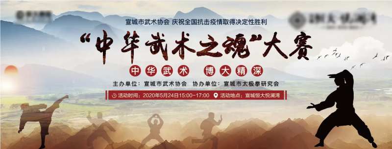地产中华武术大赛背景板-采灵感-cailinggan.com