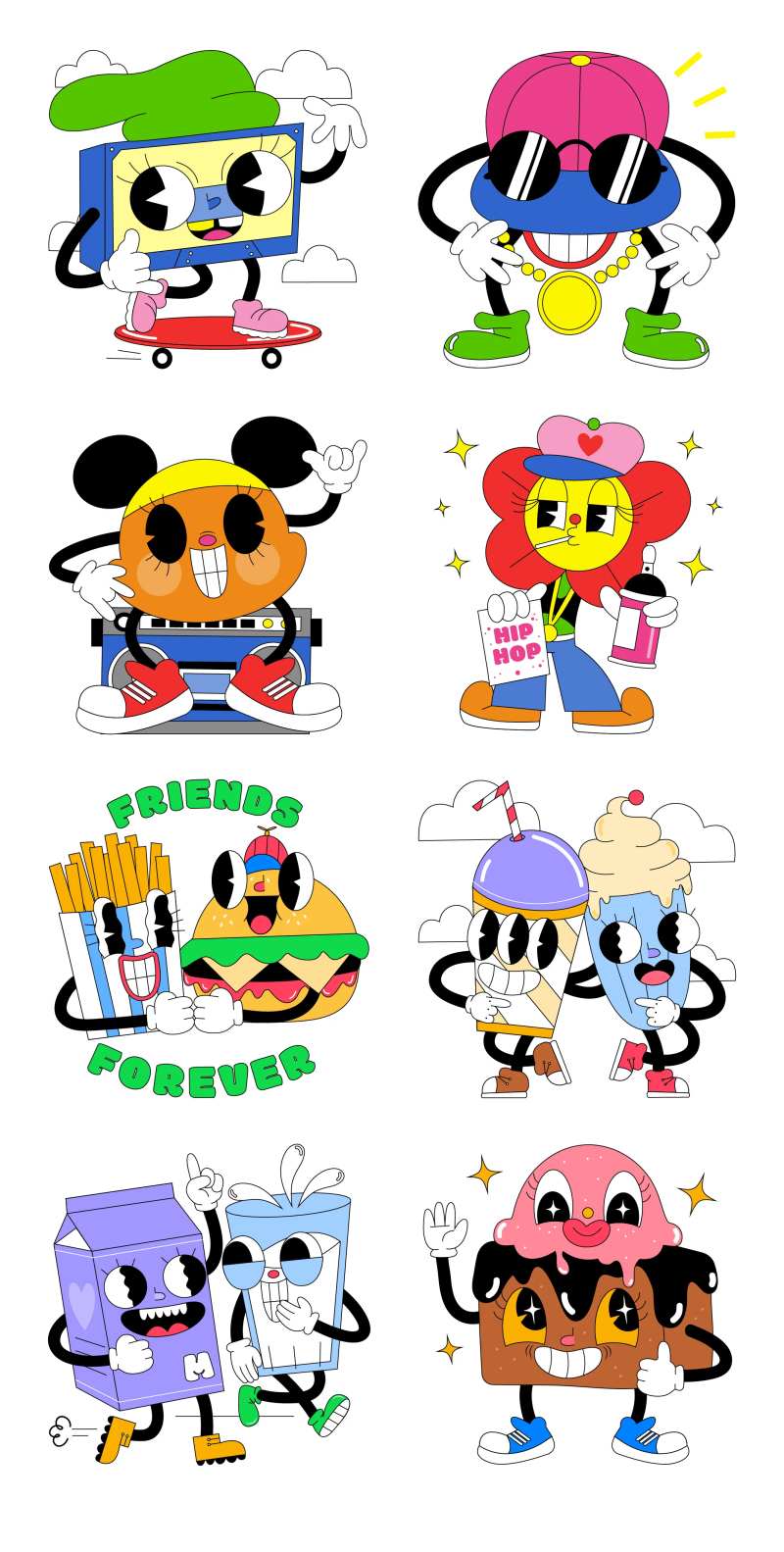 卡通人物形象设计-采灵感-cailinggan.com