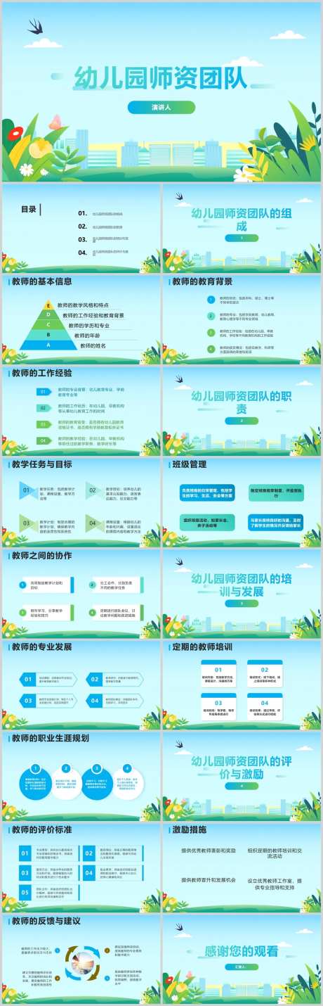 幼儿园师资团队PPT-采灵感-https://www.cailinggan.com/