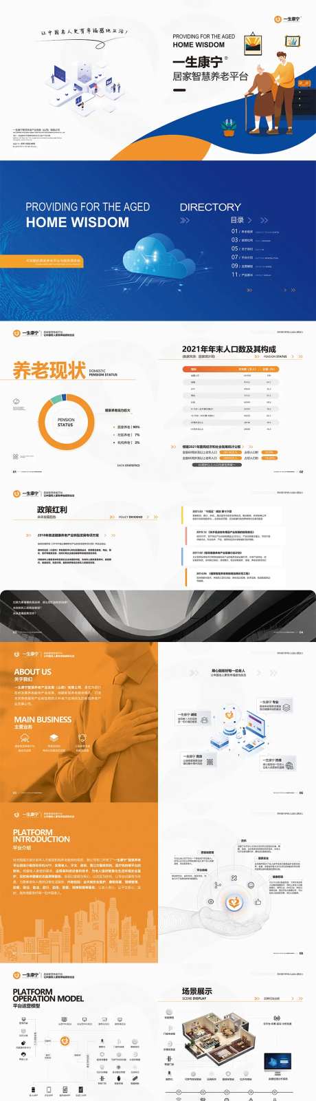 智慧居家养老画册-采灵感-https://www.cailinggan.com/