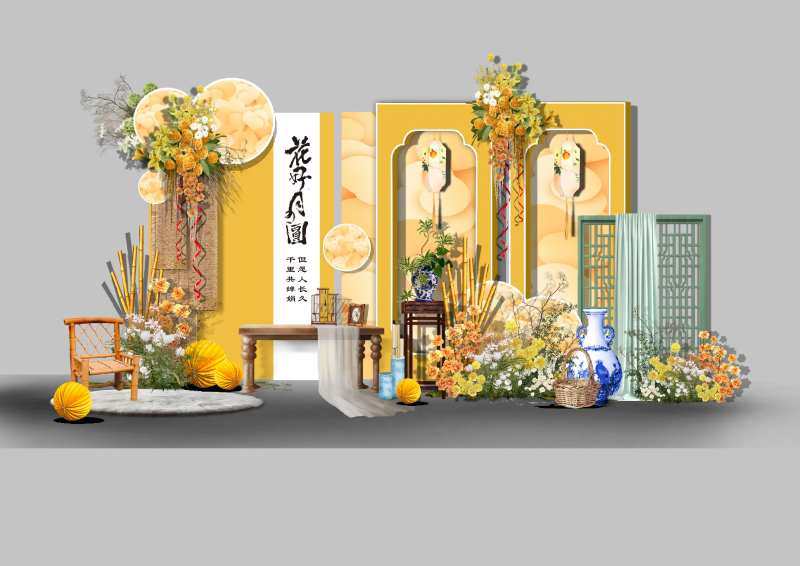 商业中秋美陈dp点-采灵感-cailinggan.com