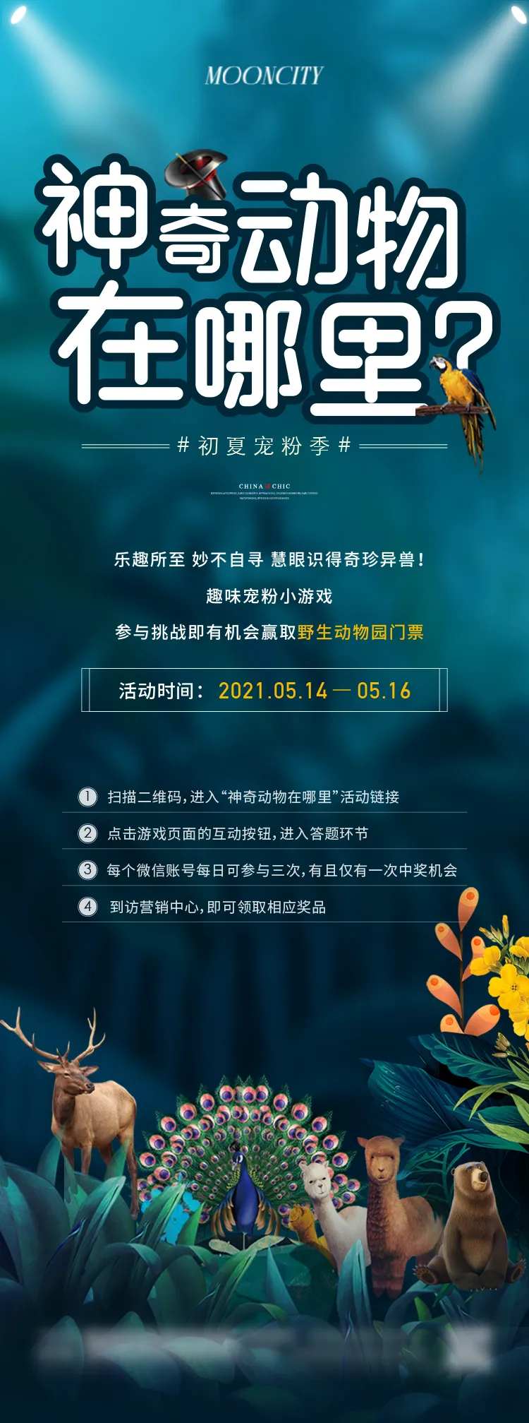 动物园活动前宣海报-采灵感-cailinggan.com