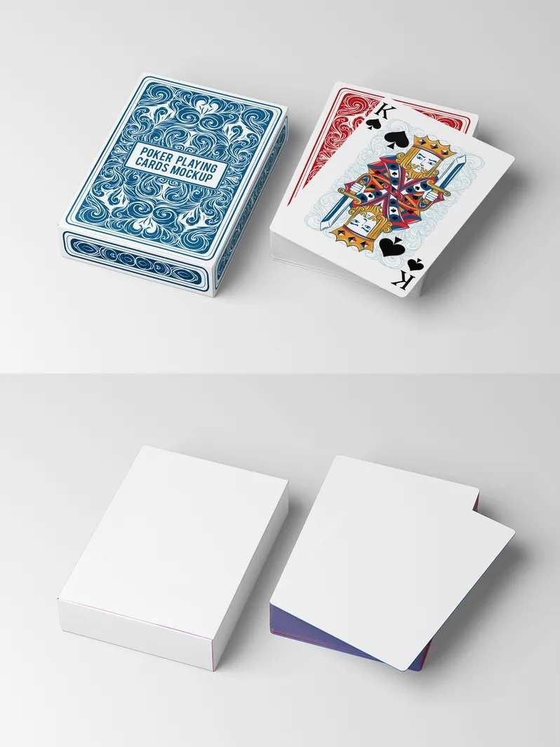 纸牌扑克牌样机-采灵感-cailinggan.com