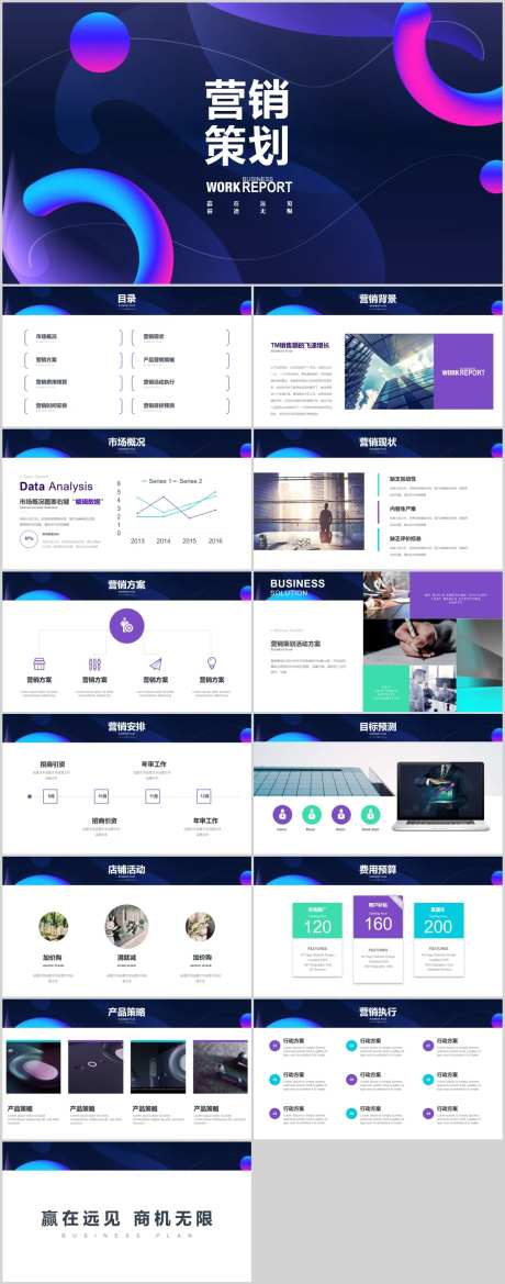商务风营销策划PPT-采灵感-cailinggan.com