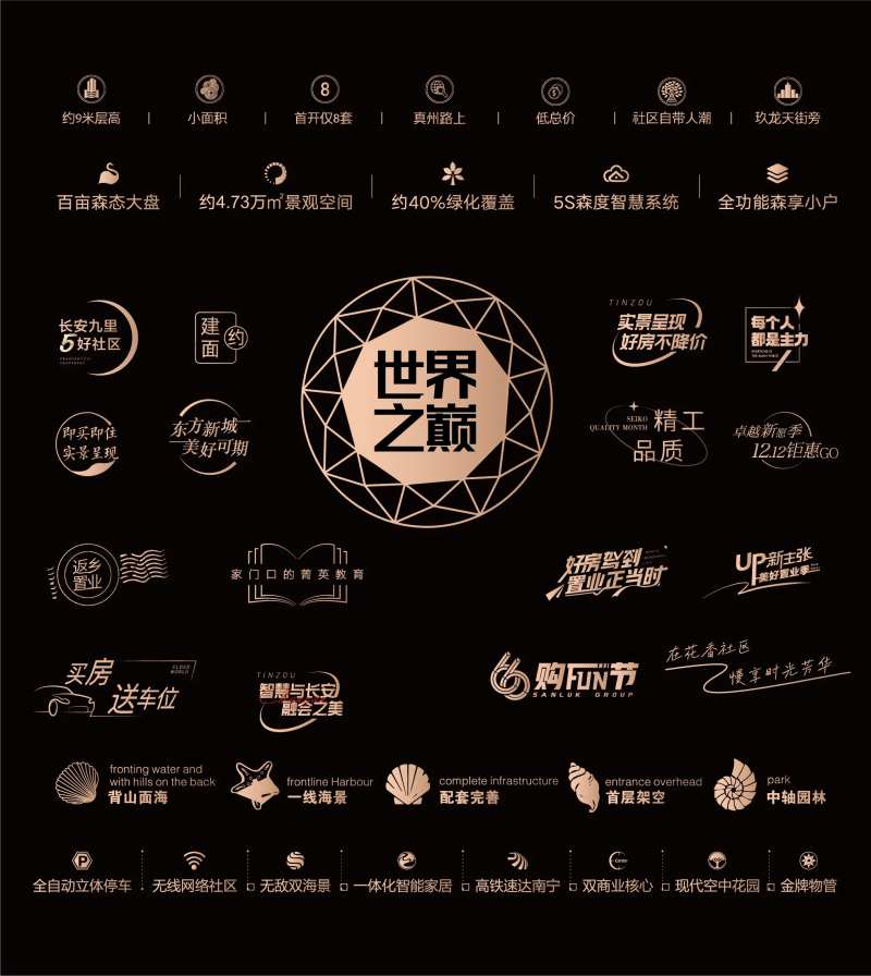 房地产文字标题icon图标排版-采灵感-cailinggan.com