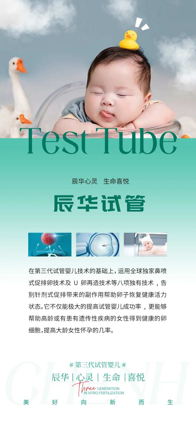 试管婴儿技术介绍海报-采灵感-cailinggan.com