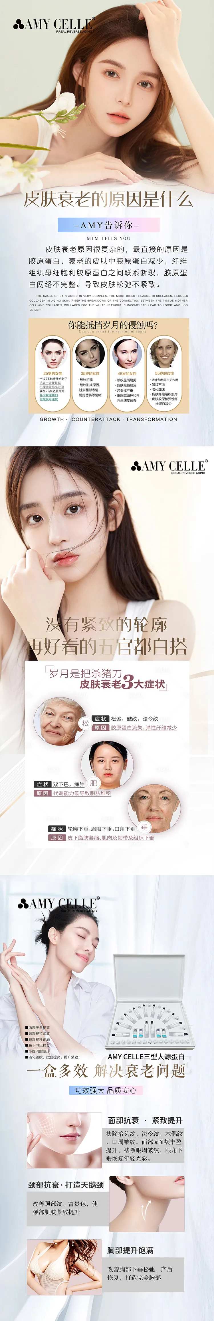 医美抗衰人源蛋白项目海报-采灵感-cailinggan.com