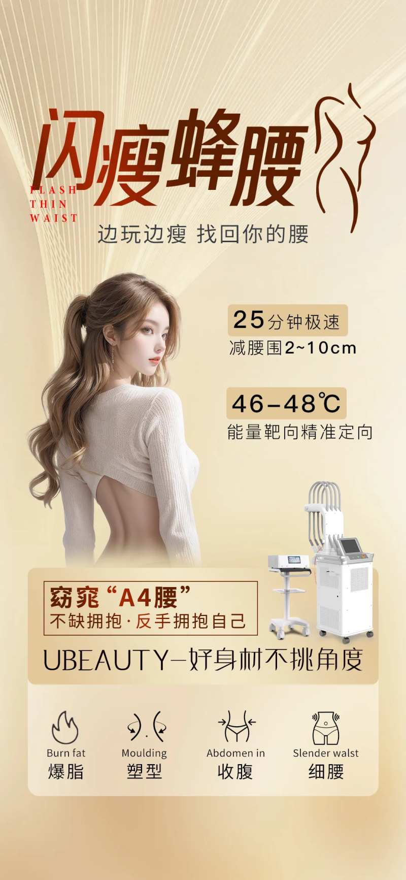 医美仪器吸脂瘦腰海报-采灵感-cailinggan.com