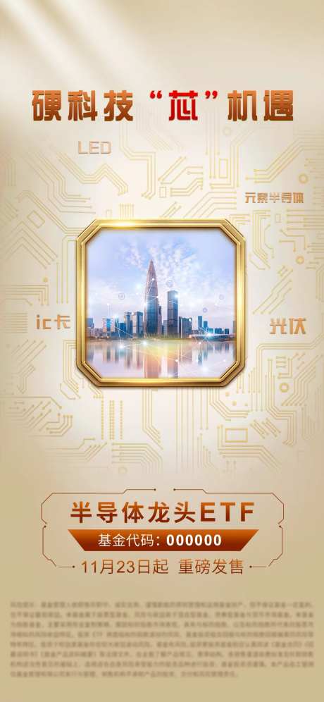 芯片半导体ETF海报-采灵感-https://www.cailinggan.com/