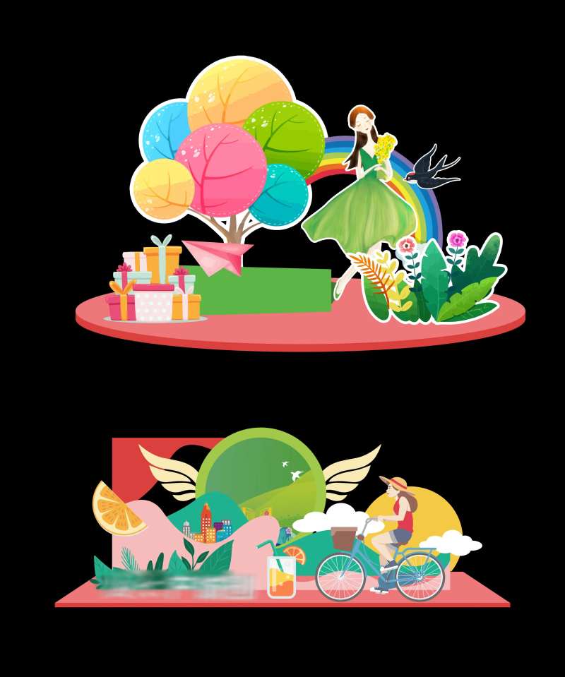 清爽夏日美陈                                                                                                                                                                                                  -采灵感-cailinggan.com