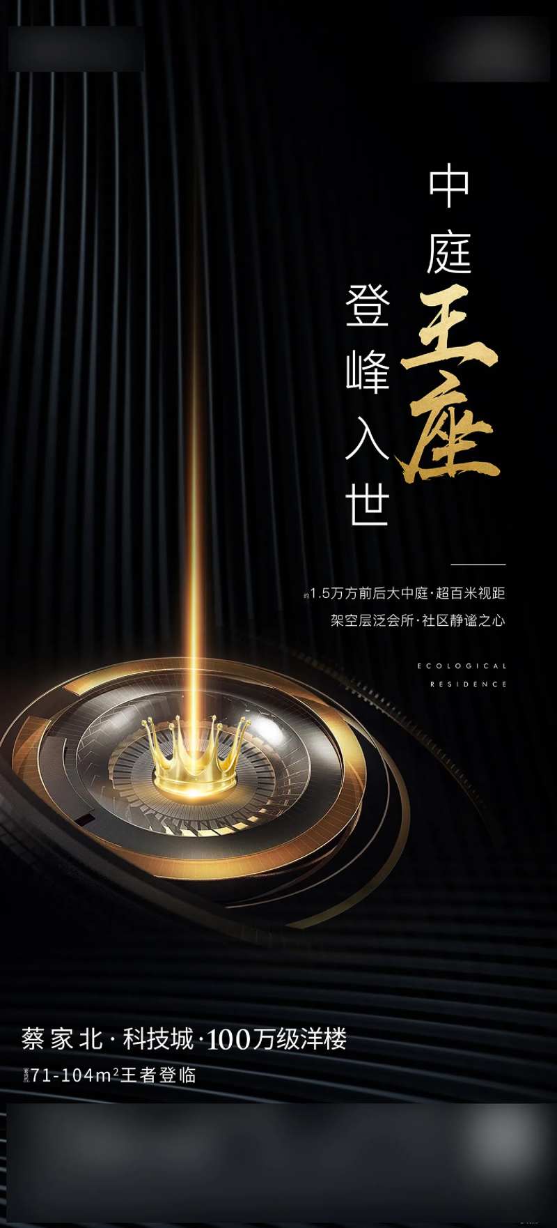 地产热销黑金楼王海报-采灵感-cailinggan.com