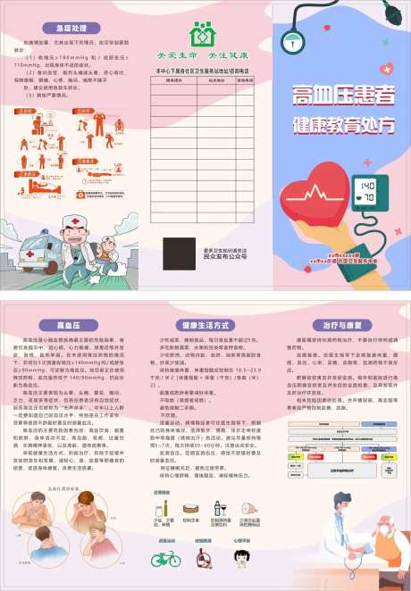 高血压折页设计-采灵感-https://www.cailinggan.com/