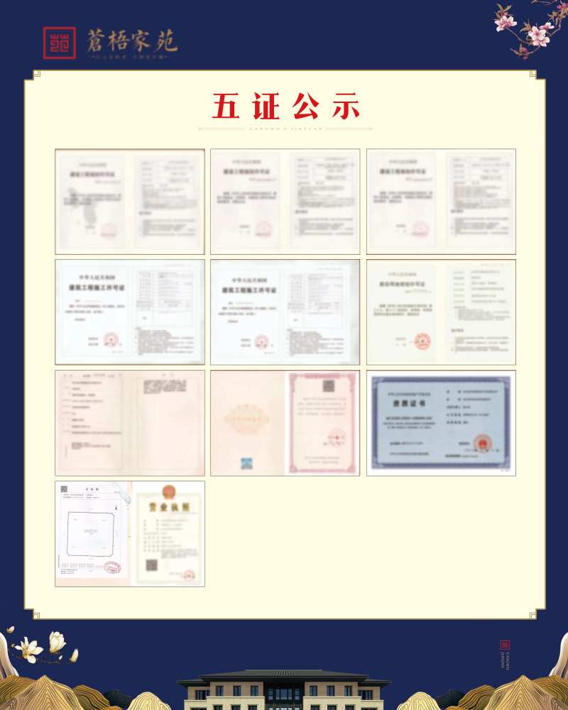 地产五证公示展板-采灵感-cailinggan.com
