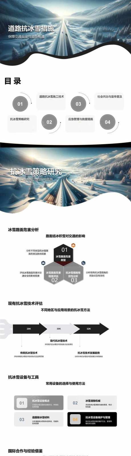 道路抗冰雪措施PPT-采灵感-https://www.cailinggan.com/