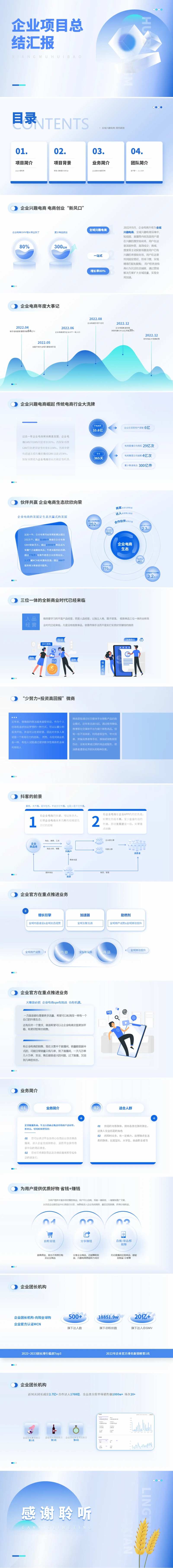 极简商务企业总结汇报ppt-采灵感-cailinggan.com