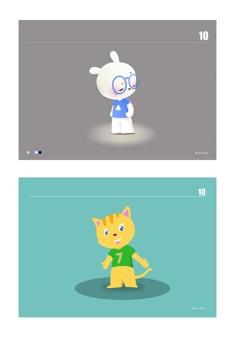 小白兔与小老虎插画-采灵感-cailinggan.com