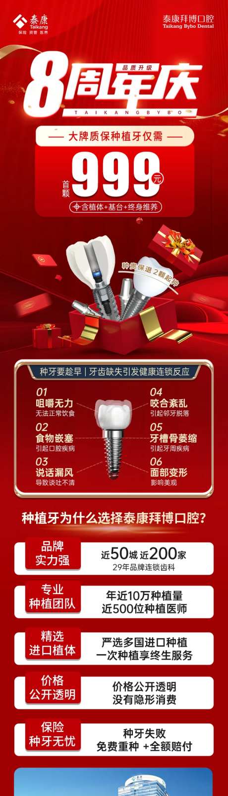 种植牙推广长图海报-采灵感-https://www.cailinggan.com/
