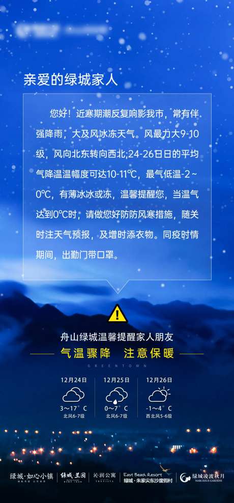 降温提示海报-采灵感-https://www.cailinggan.com/