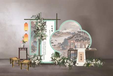 订婚宴美陈-采灵感-https://www.cailinggan.com/