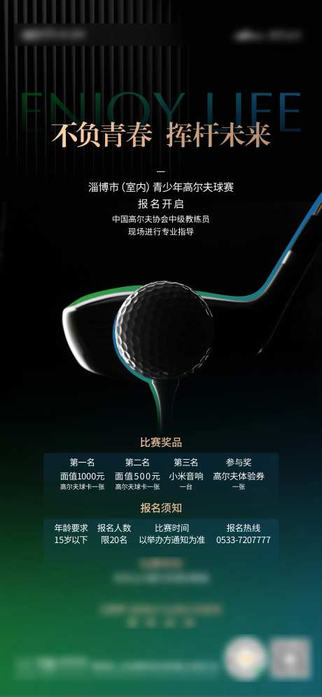 高尔夫赛海报-采灵感-https://www.cailinggan.com/