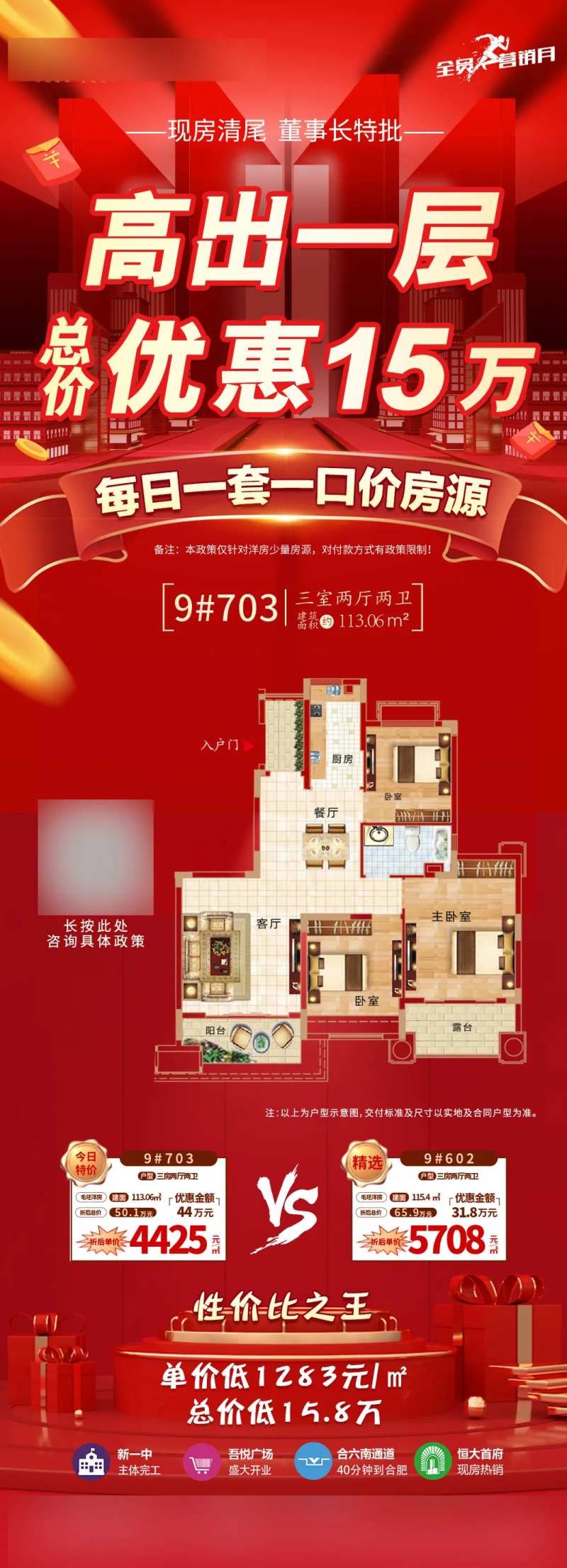 每日一套钜惠特价房海报-采灵感-cailinggan.com