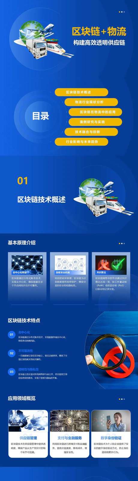区块链+物流构建高效透明供应链PPT-采灵感-https://www.cailinggan.com/
