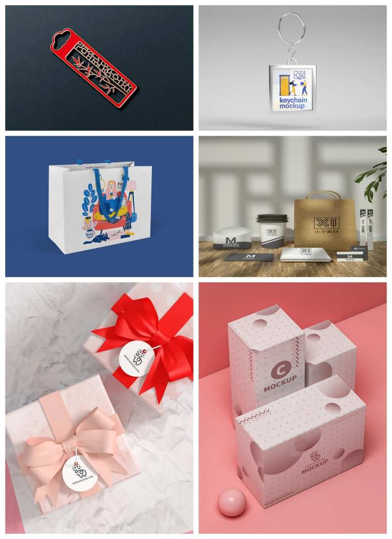 包装纸盒手提袋样机-采灵感-cailinggan.com