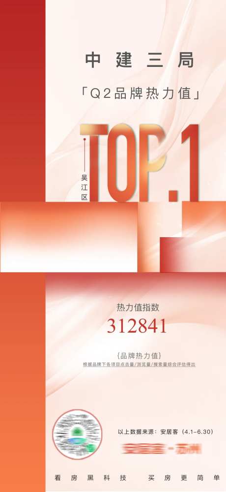 地产红色热销top榜单创意海报-采灵感-https://www.cailinggan.com/