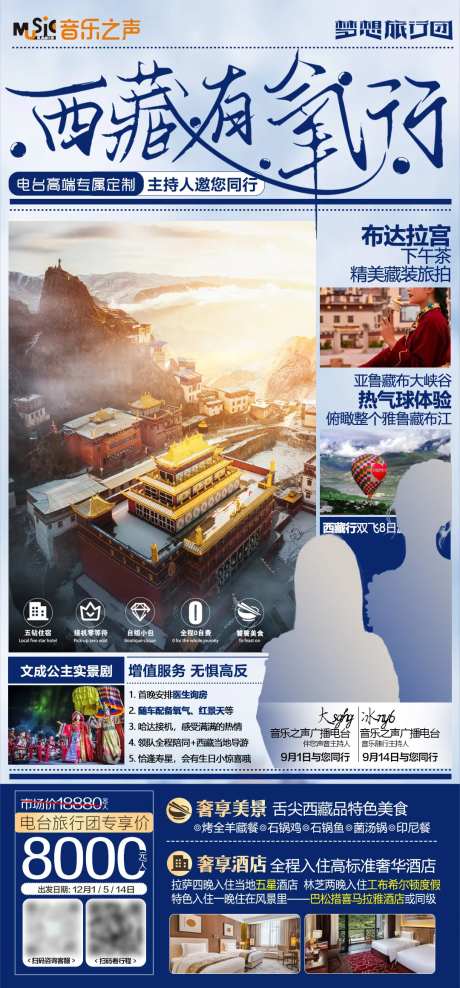 西藏有氧行旅游海报-采灵感-https://www.cailinggan.com/