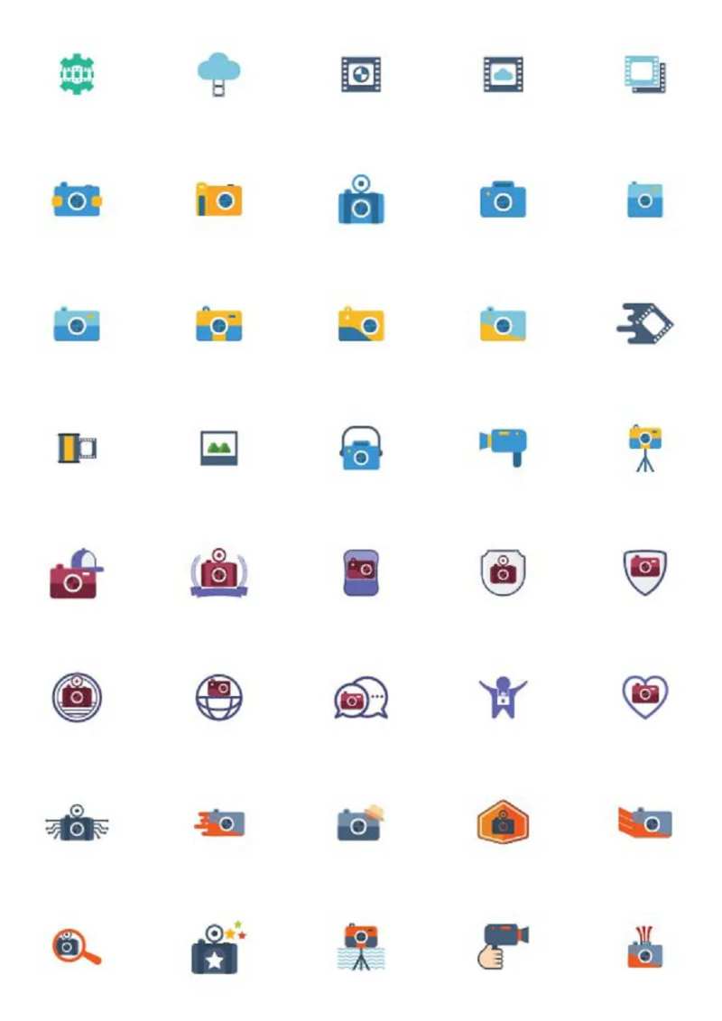 卡通扁平风UI图标icon-采灵感-cailinggan.com