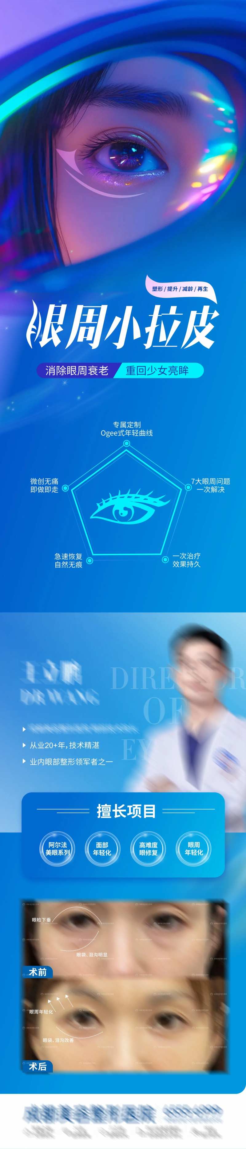 医美眼周小拉皮案例长图-采灵感-cailinggan.com
