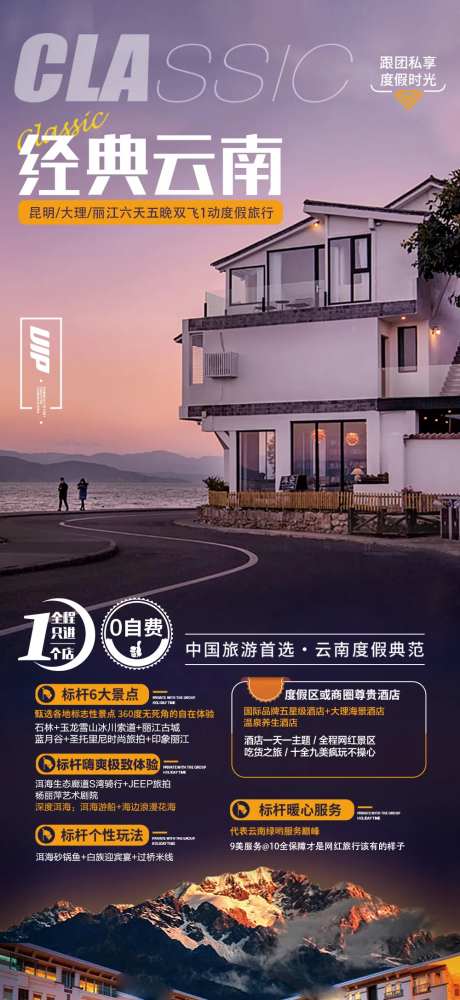 经典云南旅游海报-采灵感-https://www.cailinggan.com/